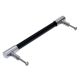 Black Silver Medium Cylinder Glass Door Handles
